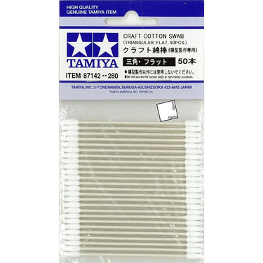 Tamiya 87142 Craft Cotton Swab Triangular Flat 50pc